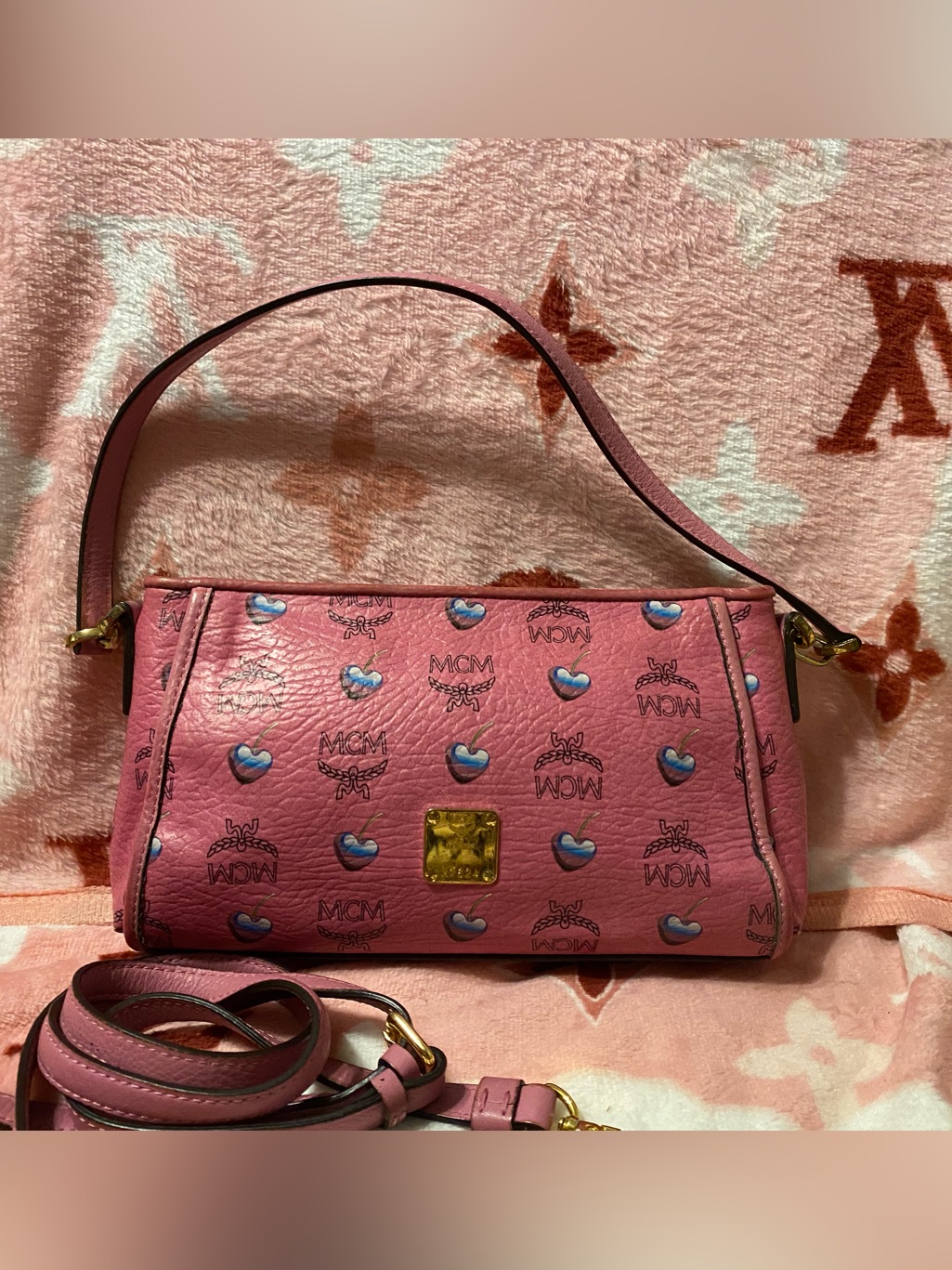 Authentic Mcm Aren Hobo Or Shoulder/Crossbody Bag